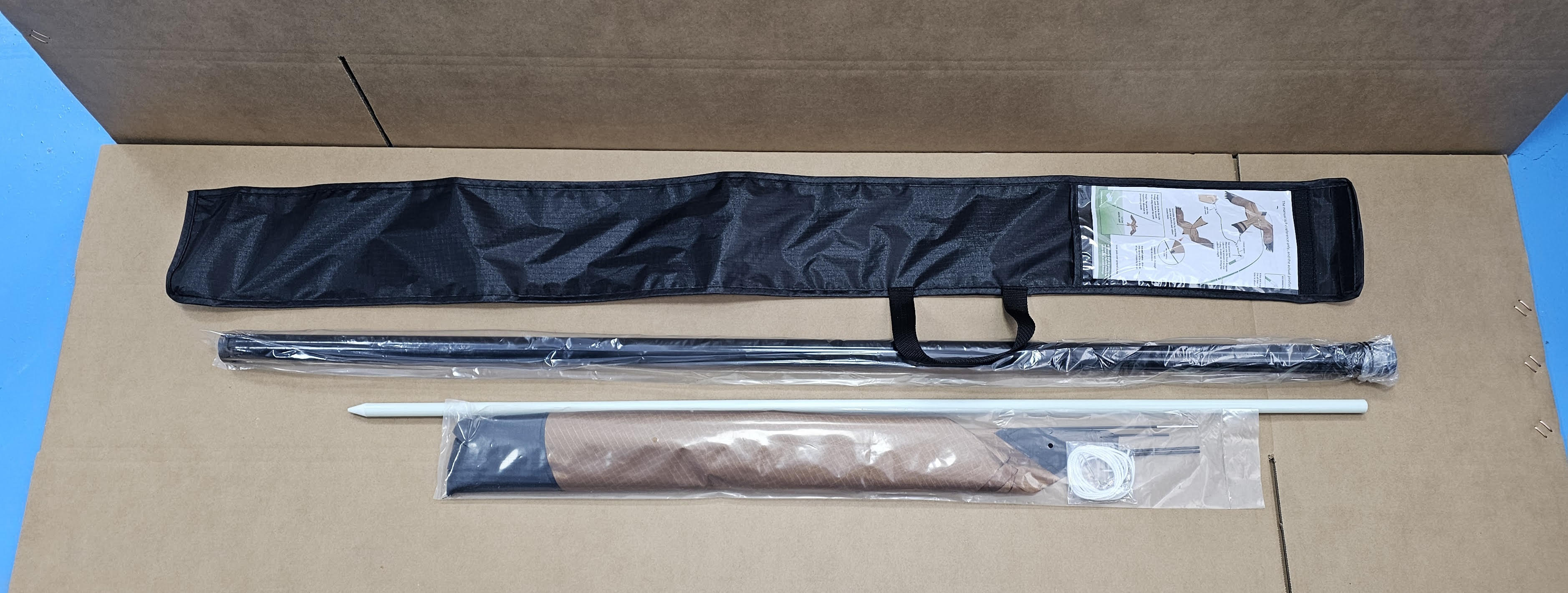 Heavy Duty Bird Deterrent Kite with 23ft Pole