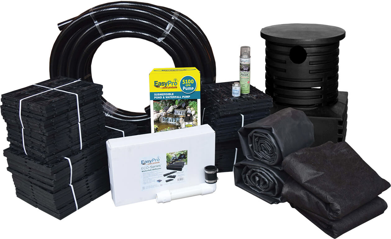 JAF24W Pro-Series™ Just-A-Falls™ Kit – 23″ Spillway (24′ Stream)