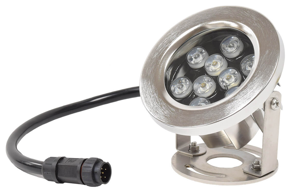 Stainless Steel Color Changing LED Submersible Lights by EasyPro