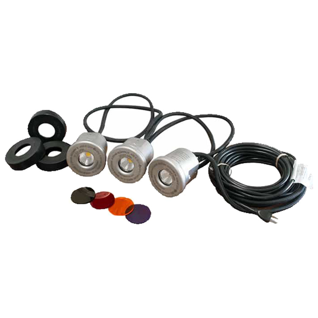 Kasco Marine 3-Fixture Stainless Steel LED Fountain Lighting Kit