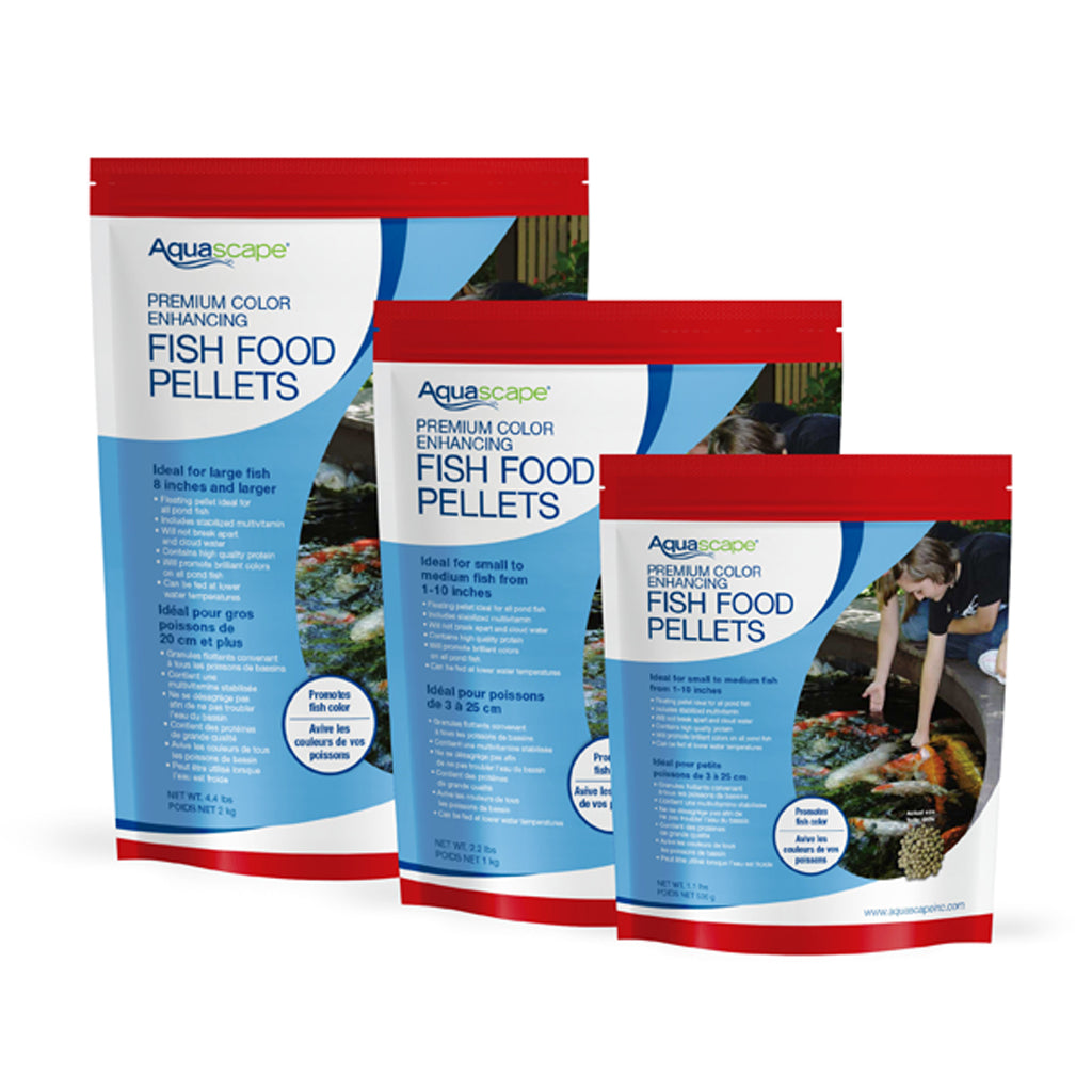 aquascape pro fish net round Aquascape Premium Color Enhancing Fish Food Pellets