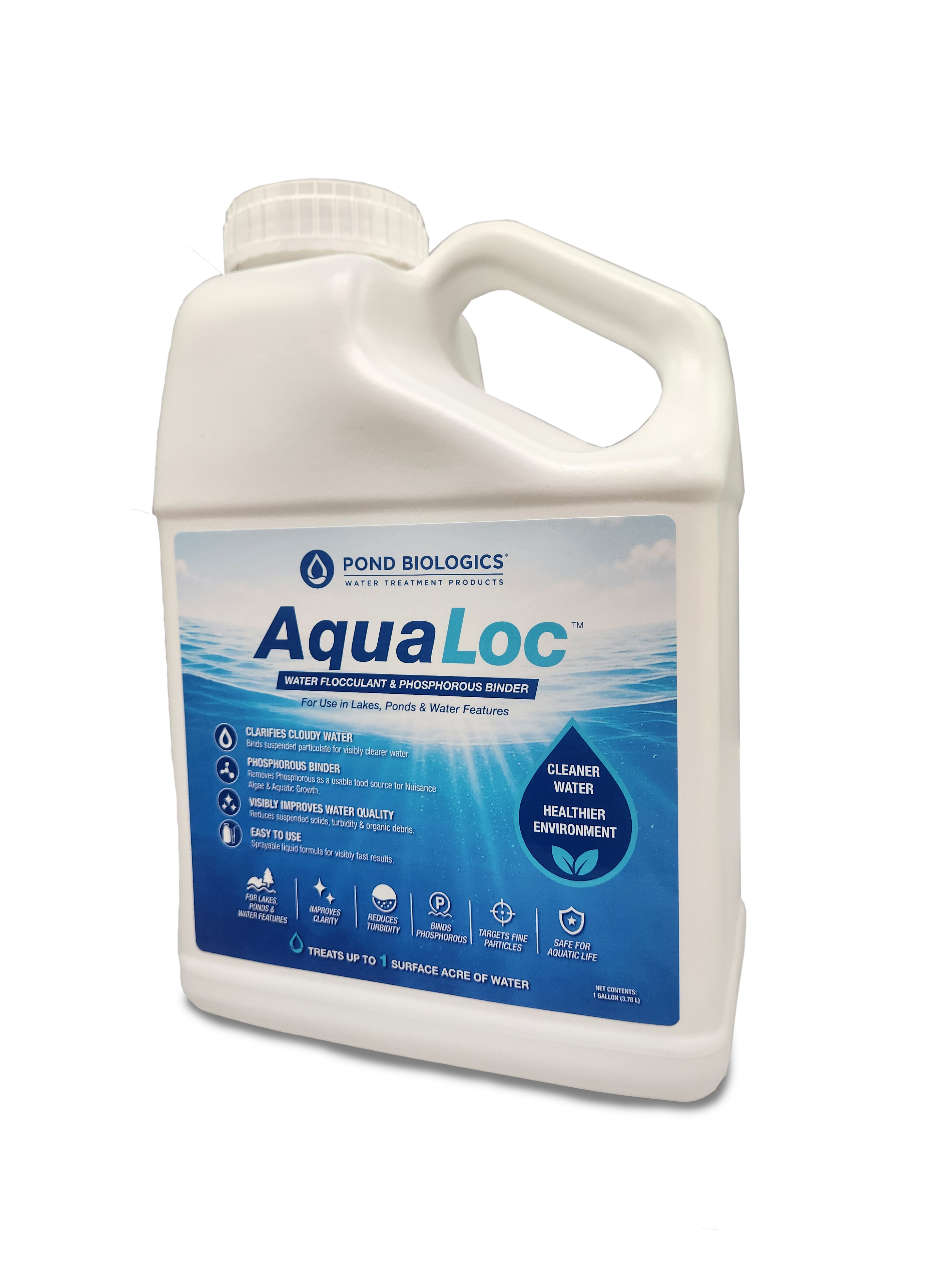 Pond Biologics® AquaLoc™ Water Clarifier and Phosphorus Remover for Ponds and Lakes
