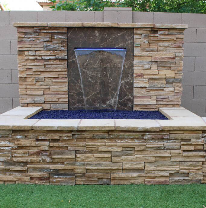 Vianti Falls 11.5″ Spillway Kit With Blue Light - Thumbnail 4