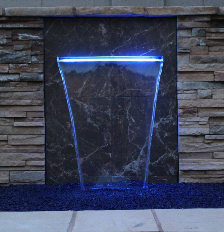 HB23KB Vianti Falls™ 23.5″ Spillway Kit With Blue Light