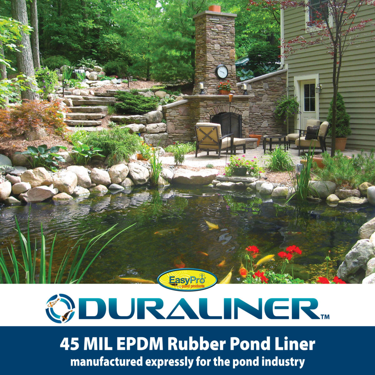 DuraLiner™ Roll – 45mil EPDM Rubber Pond Liner by EasyPro