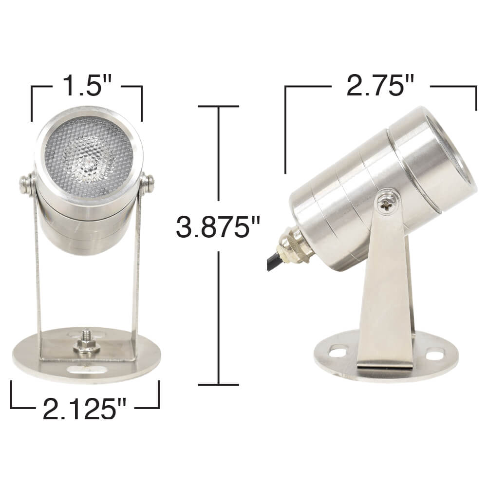 Stainless Steel Cabrio Color Changing LED Submersible Light - Thumbnail 4