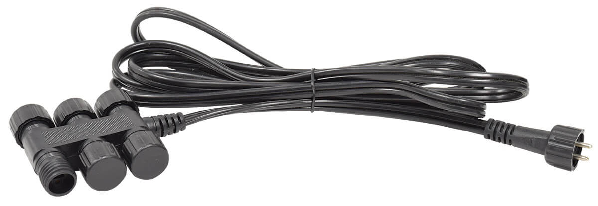 6-Outlet Splitter with 15' Extension Cord for LED Lights by EasyPro