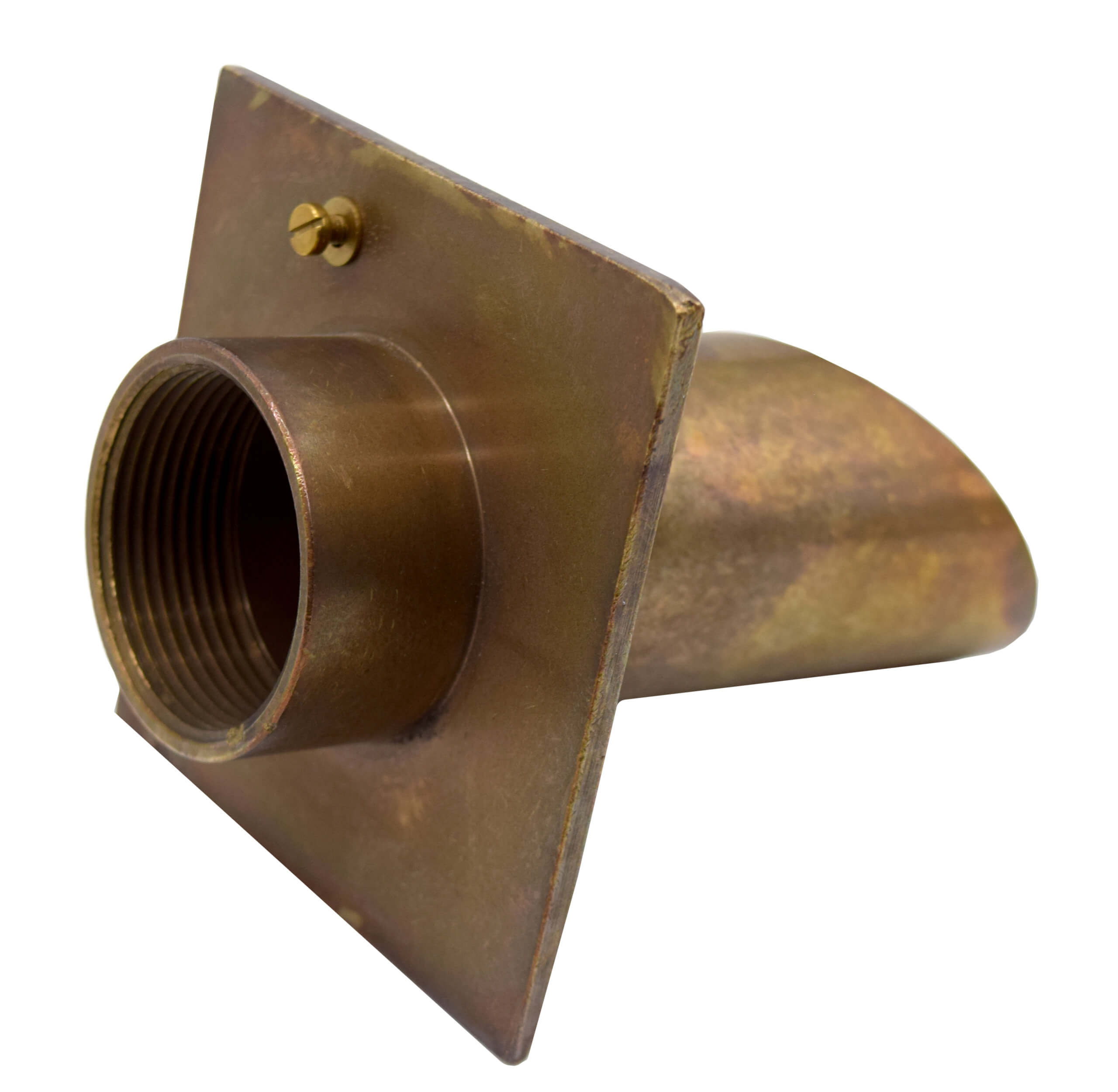 BWS2D Vianti Falls™ Antique Brass 2″ Diamond Wall Scupper