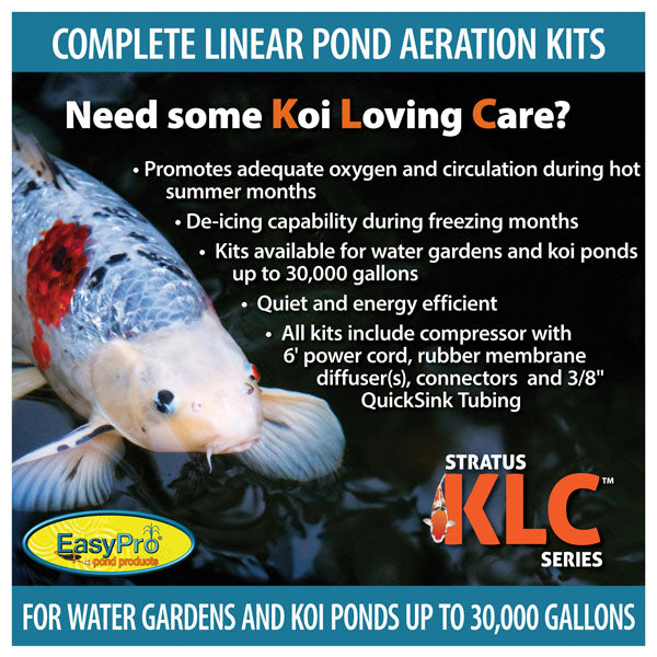 LA1 KLC Koi Pond Aeration Kit – 1000 to 7500 gallon ponds - By EasyPro