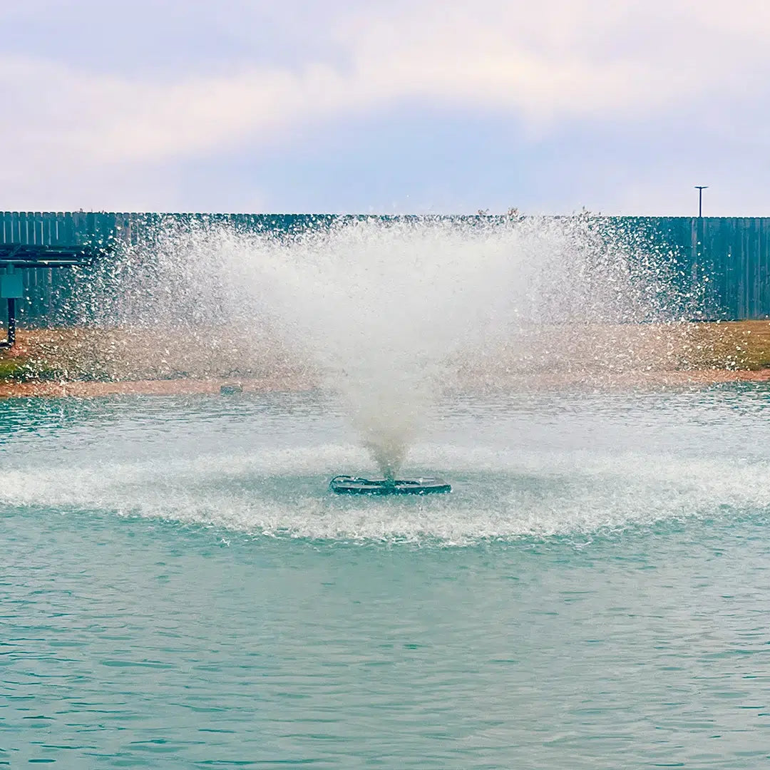 Outdoor Water Solutions Classic Series – 5hp Aerating Pond Fountain, 230v