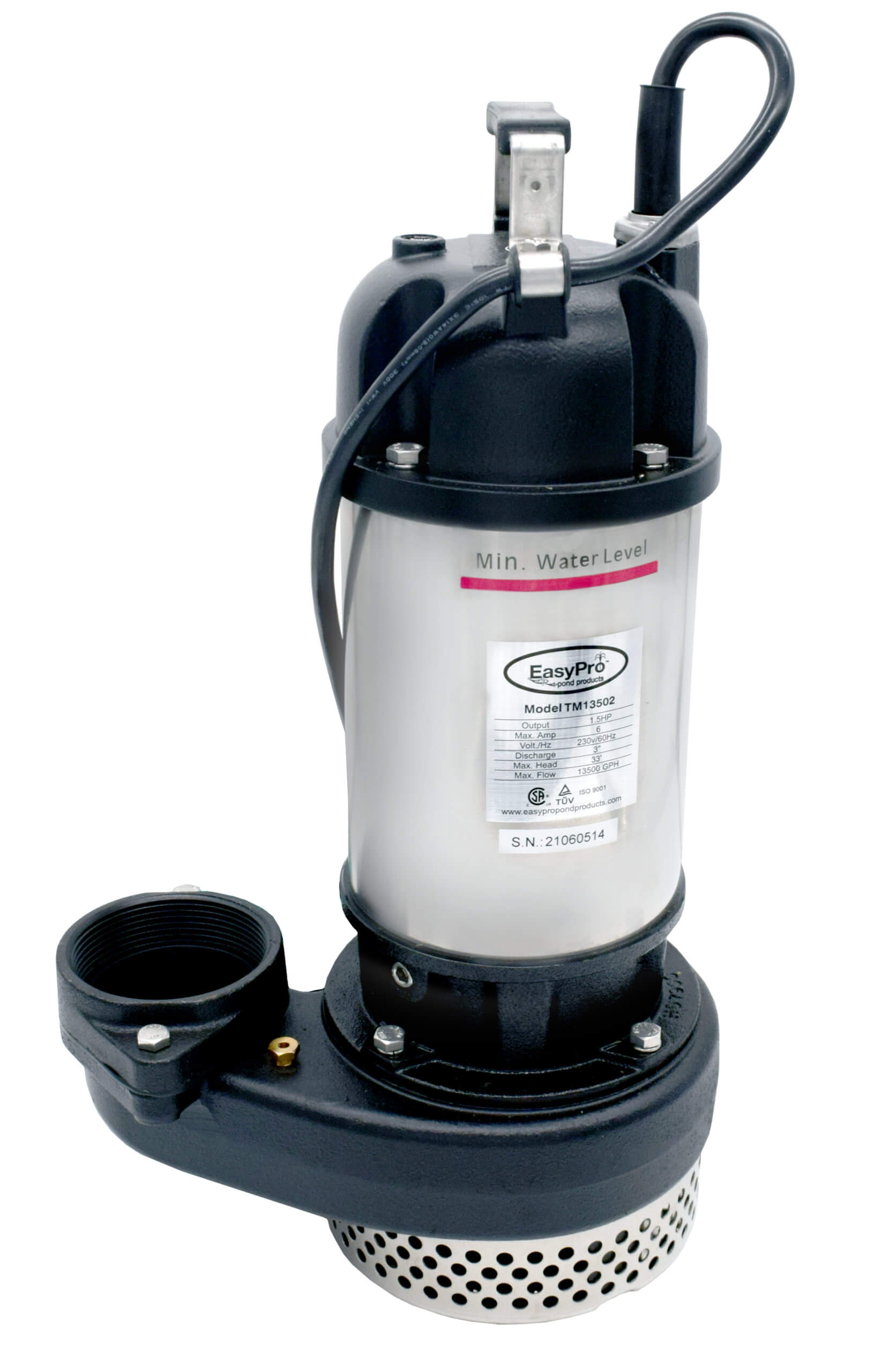 TM Series™ Stainless Steel, High Volume, Low Head Pump For Streams and Waterfalls