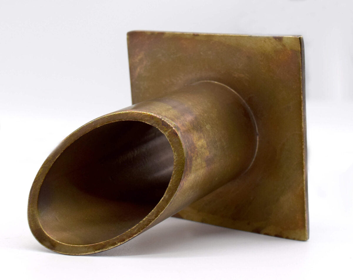BWS2D Vianti Falls™ Antique Brass 2″ Diamond Wall Scupper