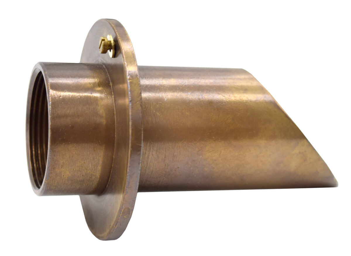 BWS2RN Vianti Falls Antique Brass 2″ Round Wall Scupper