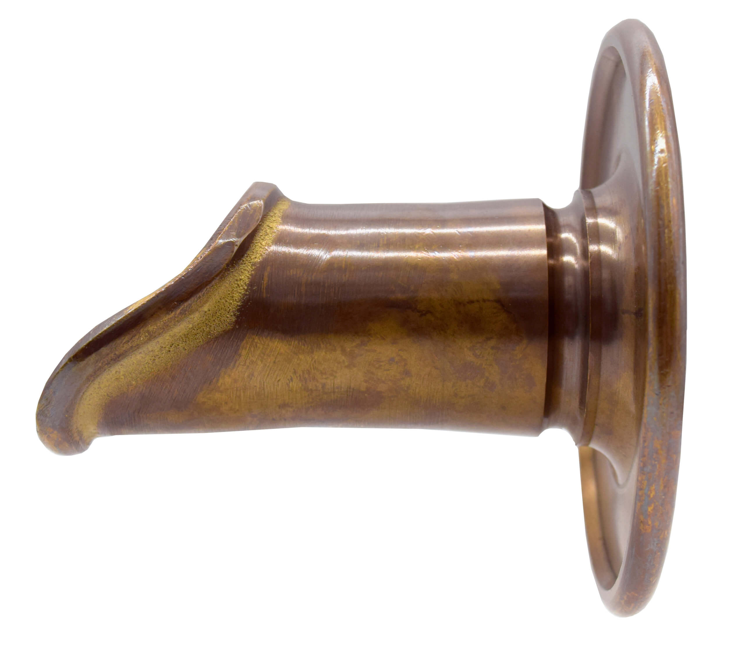 BWS2F Vianti Falls Brass 2″ Antique Round Wall Scupper