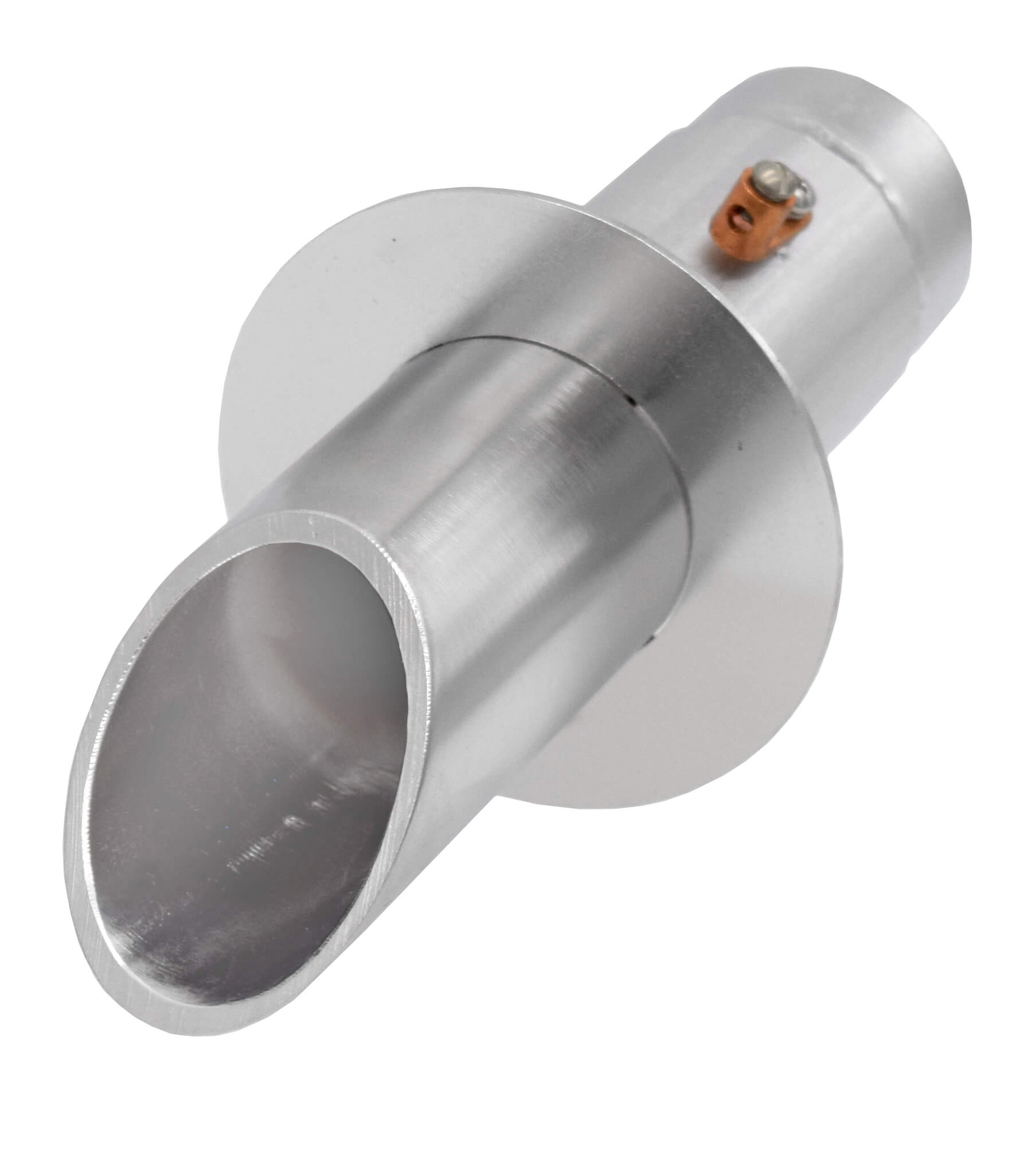 Vianti Falls Stainless Steel 2" Round Wall Scupper With Round Trim Plate