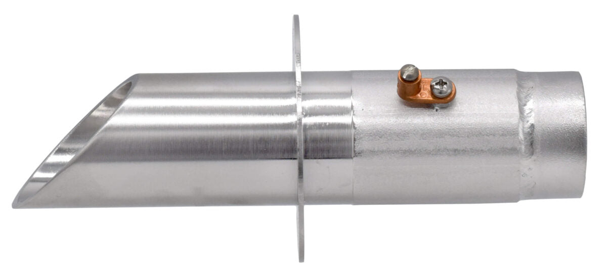 Vianti Falls Stainless Steel 2" Round Wall Scupper With Round Trim Plate - Thumbnail 3