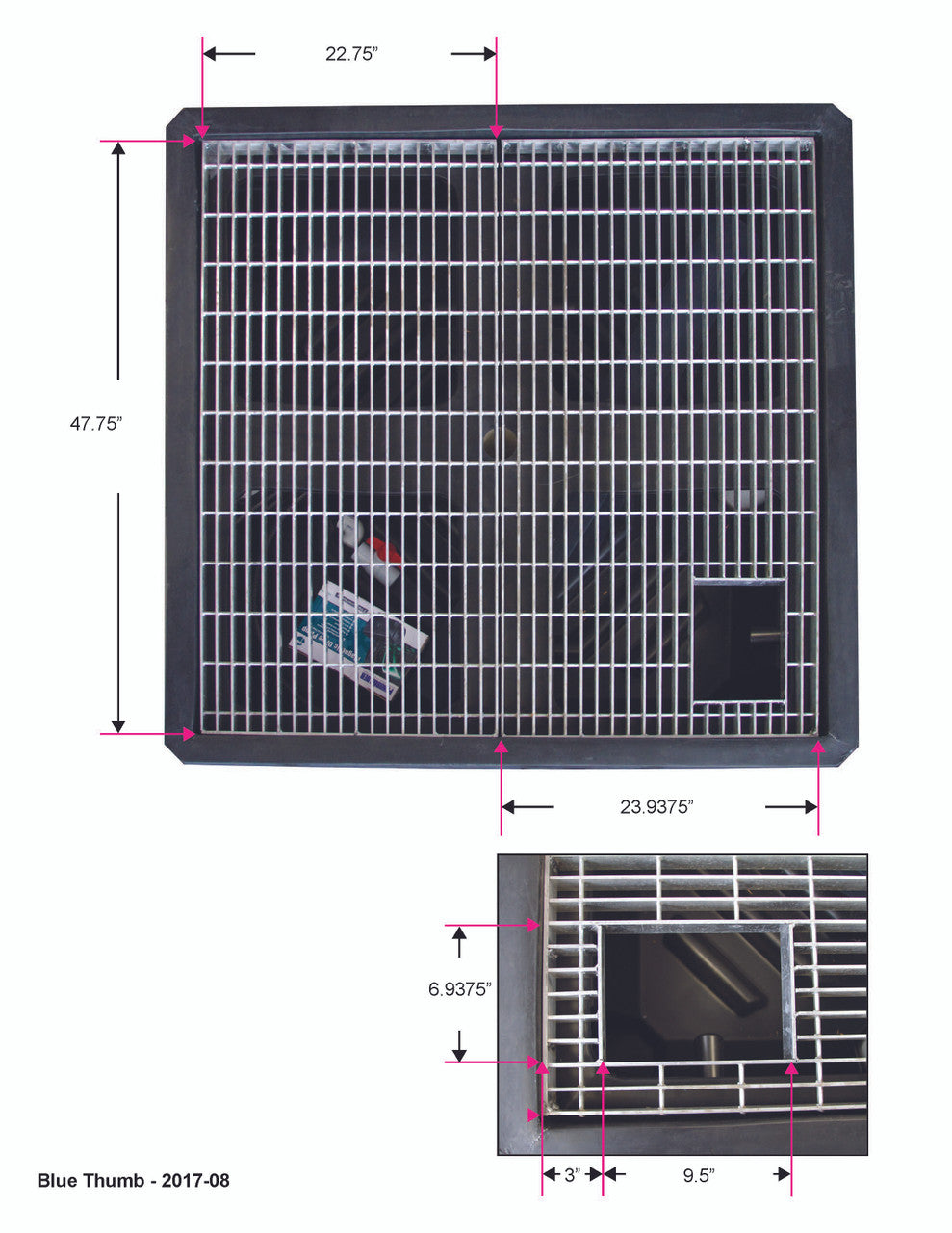 Aluminum Grate Upgrade for Altum AquaBox