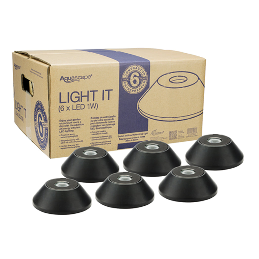 1-Watt LED Waterfall and Up Light 6-Pack