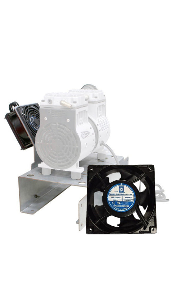 Universal Compressor Mount Kit with 120-Volt Fan - The Pond Shop