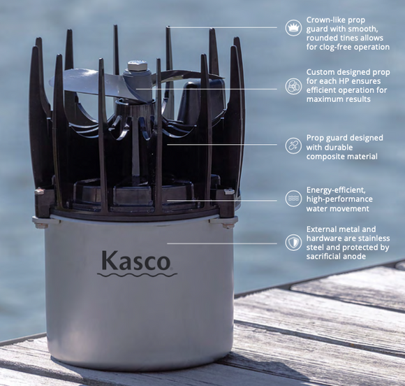 Kasco Aquaticlear 3/4 hp Water Circulators