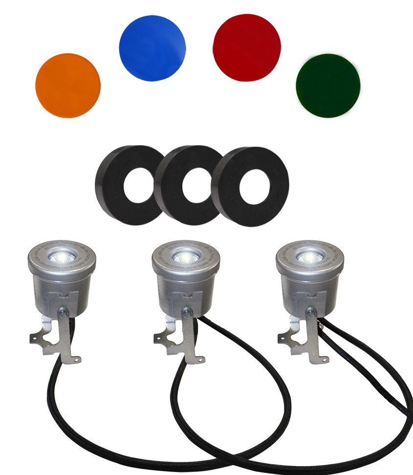 Kasco 3-Fixture LED Stainless Steel Lighting Kit