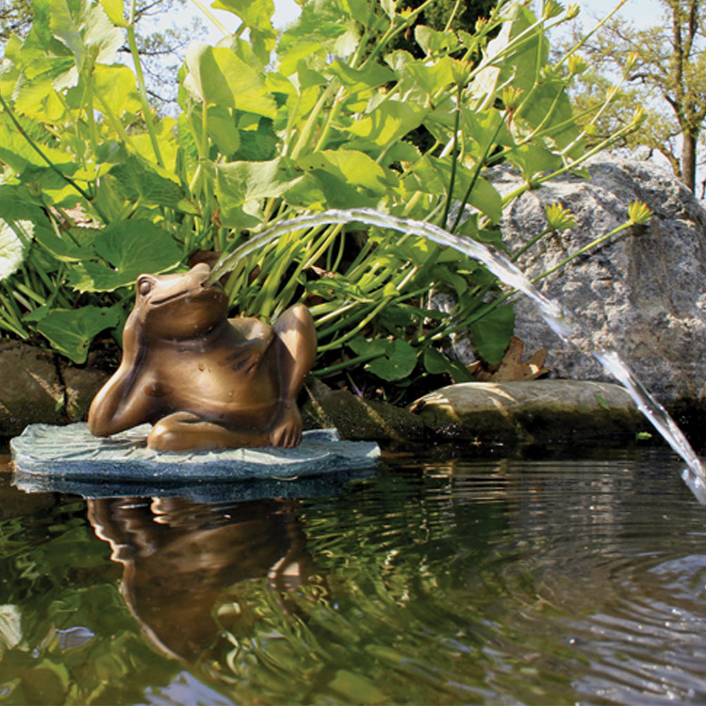 Lazy Frog On Lily Pad Spitter